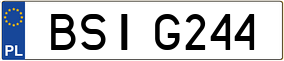Trailer License Plate